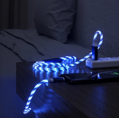 3-In-1 Glowing LED Light Charging Cable